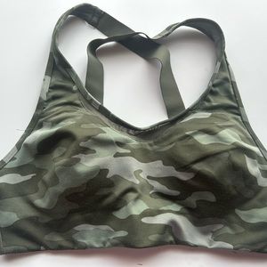 PINK camo work out bra. Size M/36 B